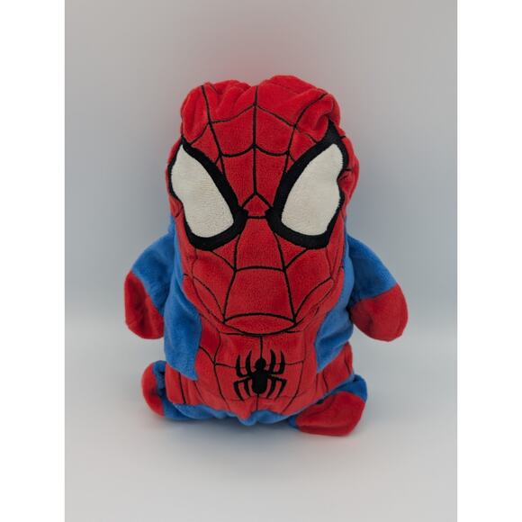 Cubcoats Toddler Unisex Marvels Spider Man 2-in-1 Stuffed Animal Hoodie Red 3T - Picture 2 of 9